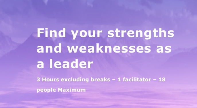 Course Strengths and weaknesses as a leader - by Gugin