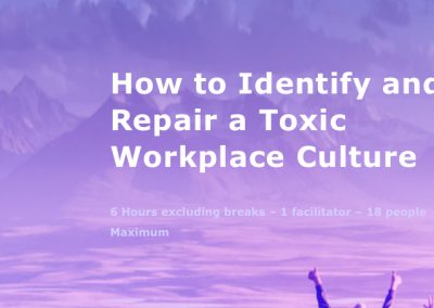 Toxic workplace culture – How you identify and repair it