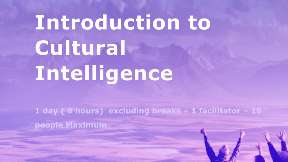 Introduction to cultural intelligence - an intensive course from Gugin